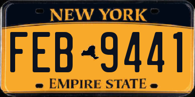 NY license plate FEB9441