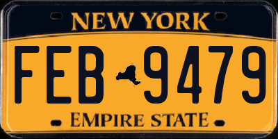 NY license plate FEB9479