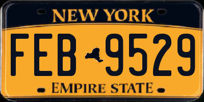 NY license plate FEB9529
