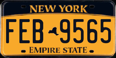 NY license plate FEB9565