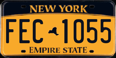 NY license plate FEC1055