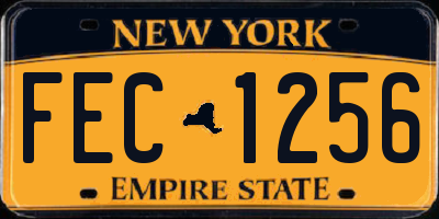 NY license plate FEC1256