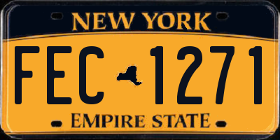 NY license plate FEC1271