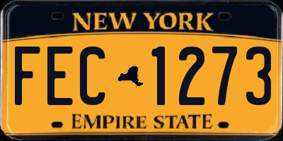 NY license plate FEC1273