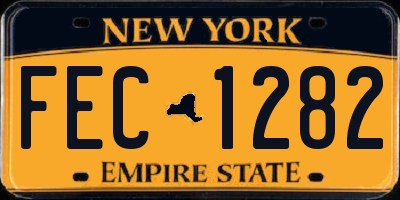 NY license plate FEC1282