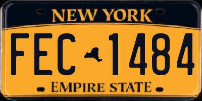 NY license plate FEC1484