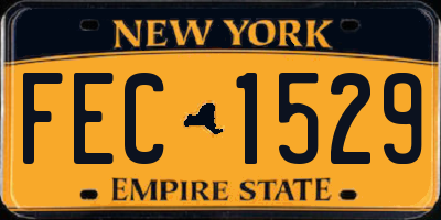 NY license plate FEC1529