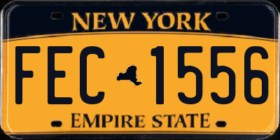 NY license plate FEC1556