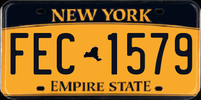 NY license plate FEC1579