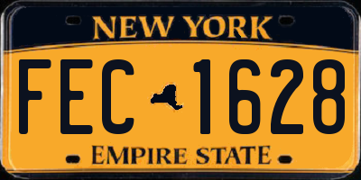 NY license plate FEC1628
