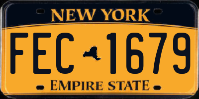 NY license plate FEC1679