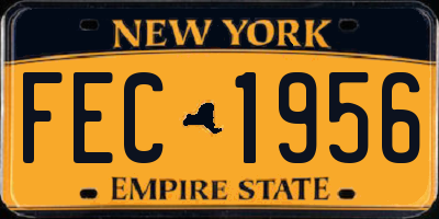 NY license plate FEC1956