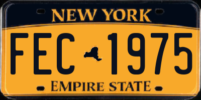 NY license plate FEC1975