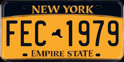 NY license plate FEC1979