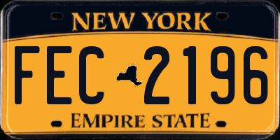 NY license plate FEC2196