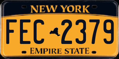 NY license plate FEC2379