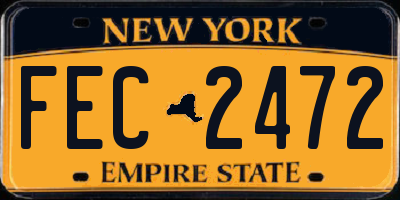 NY license plate FEC2472