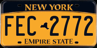 NY license plate FEC2772