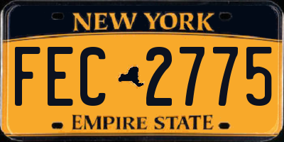NY license plate FEC2775