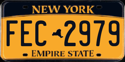 NY license plate FEC2979