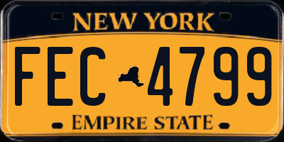 NY license plate FEC4799