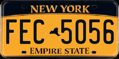 NY license plate FEC5056