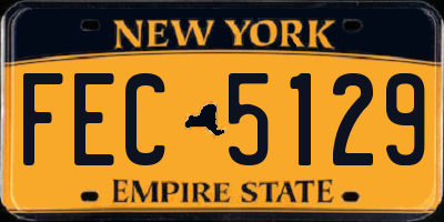 NY license plate FEC5129
