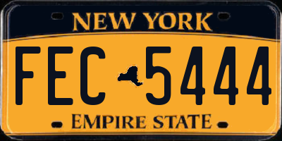 NY license plate FEC5444