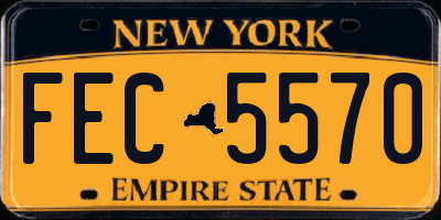 NY license plate FEC5570
