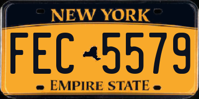 NY license plate FEC5579