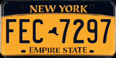 NY license plate FEC7297