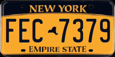 NY license plate FEC7379