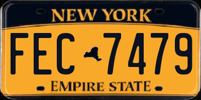 NY license plate FEC7479