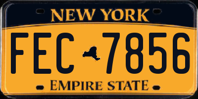 NY license plate FEC7856
