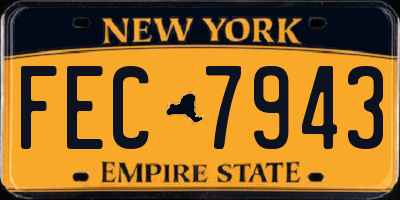 NY license plate FEC7943