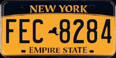 NY license plate FEC8284