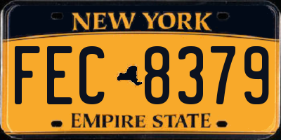 NY license plate FEC8379