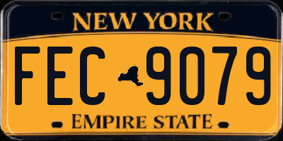NY license plate FEC9079