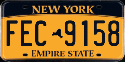 NY license plate FEC9158