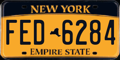 NY license plate FED6284