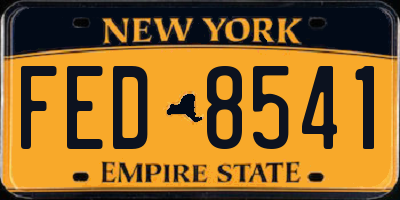 NY license plate FED8541