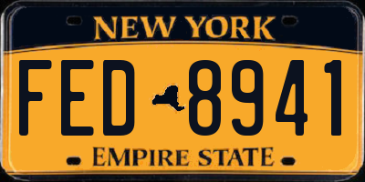 NY license plate FED8941