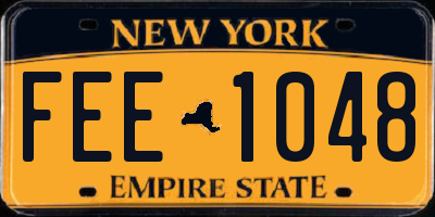 NY license plate FEE1048