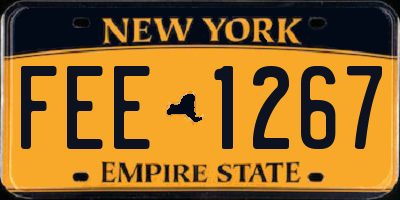 NY license plate FEE1267