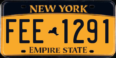 NY license plate FEE1291