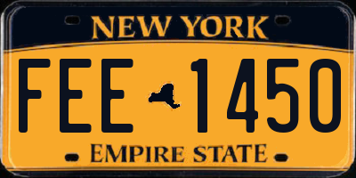 NY license plate FEE1450