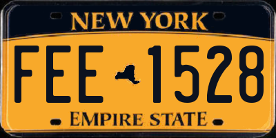 NY license plate FEE1528