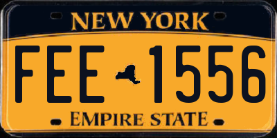 NY license plate FEE1556