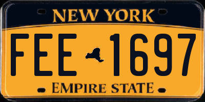 NY license plate FEE1697