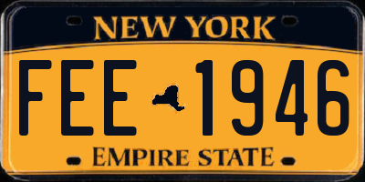NY license plate FEE1946